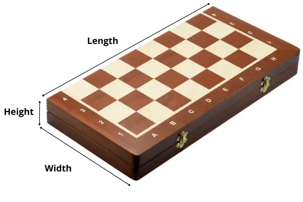 Classic Wooden Chess Set with Folded Board