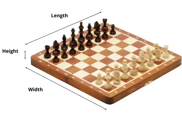 Magnetic unfolded chess set