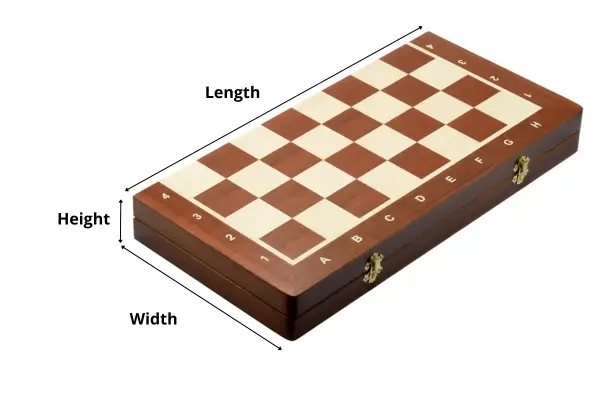 Chess case dimensions