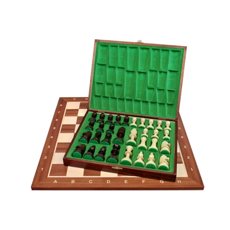 Tournament chess set, Staunton No. 5, with chess carrying cases - for professional use